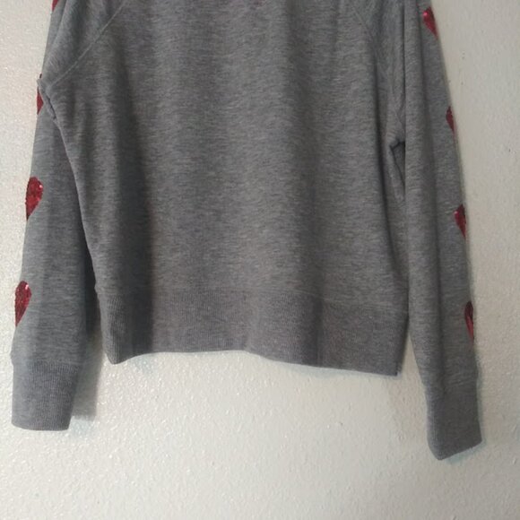 Victorias Secret women's size M gray and red pull over sweater - Picture 6 of 16